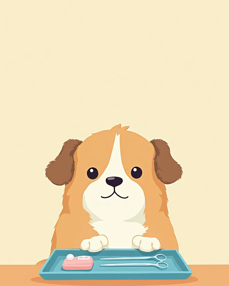 잇몸 수술에 사용되는 수의 치과 도구들