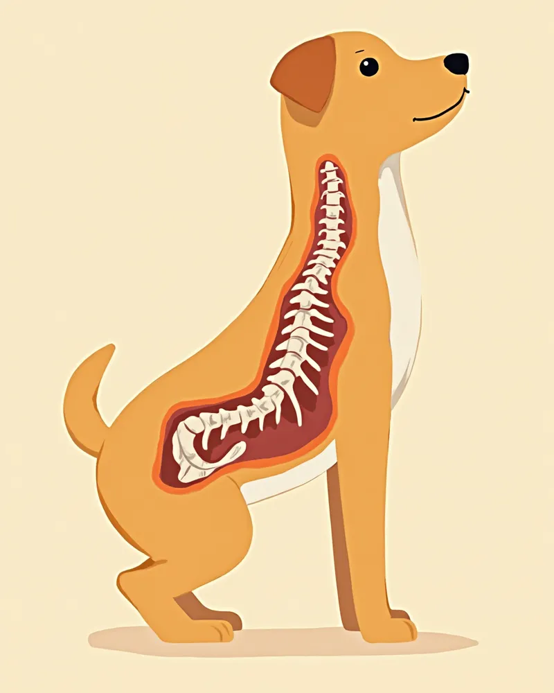 반편궁절제술 단면 해부 일러스트