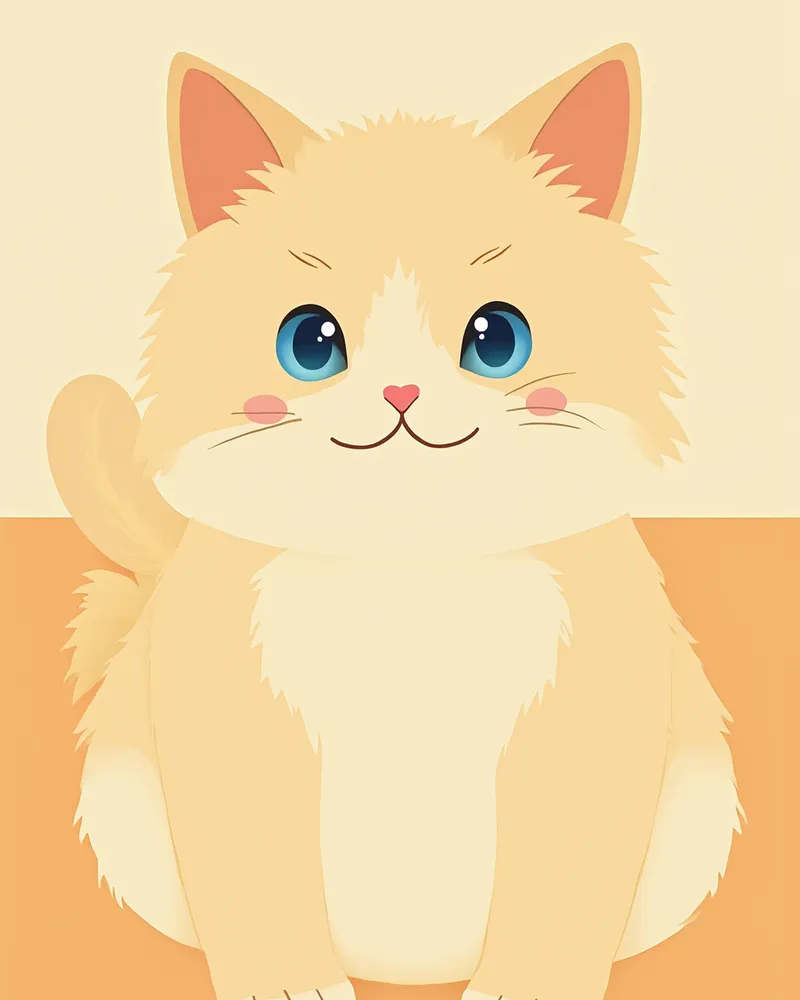 히말라얀 고양이의 파란 눈과 납작한 얼굴 구조 클로즈업