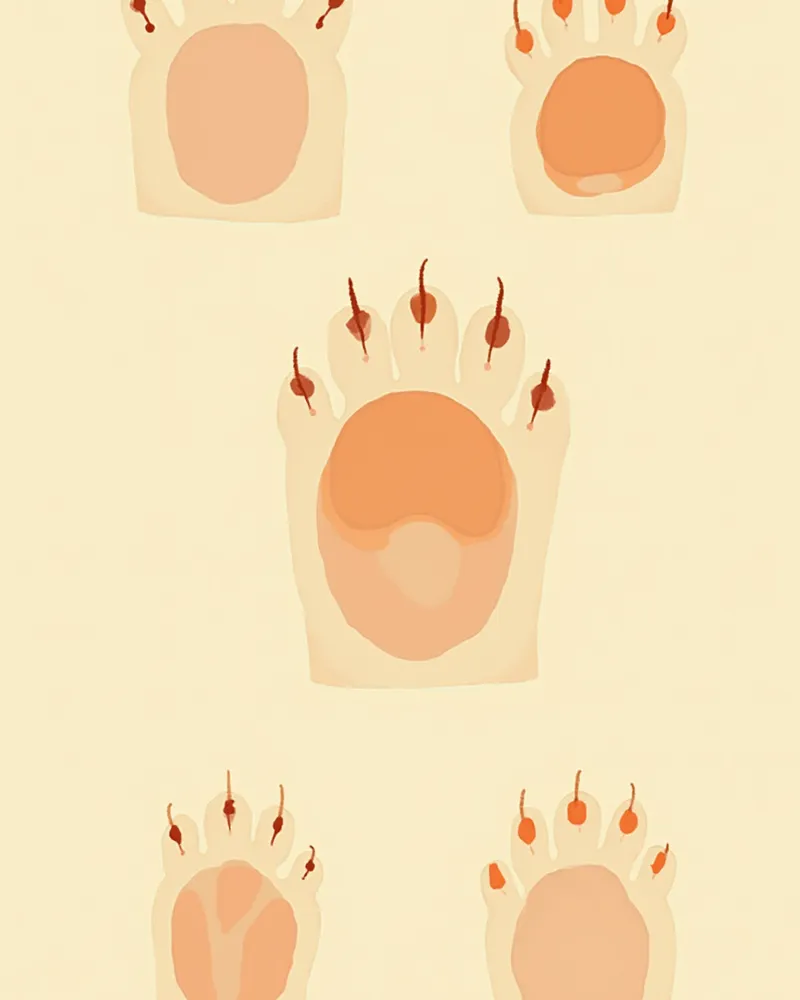 강아지 발의 5가지 점검 부위