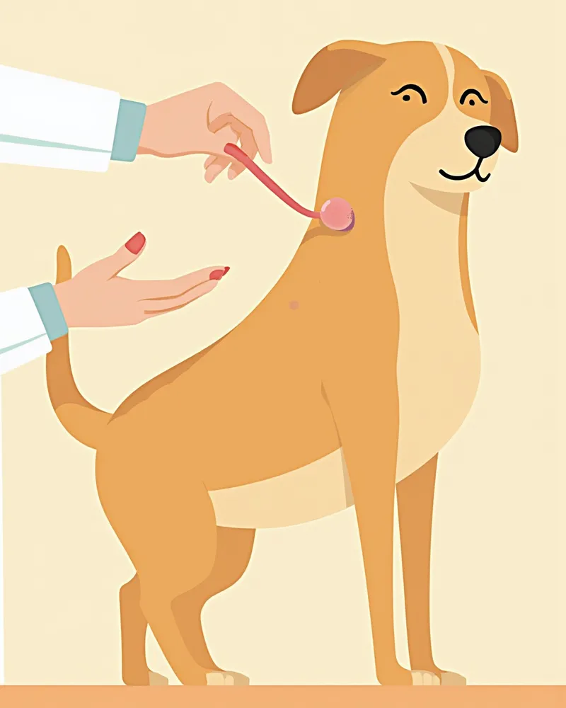 강아지 피부의 이상 신호를 확인하는 모습