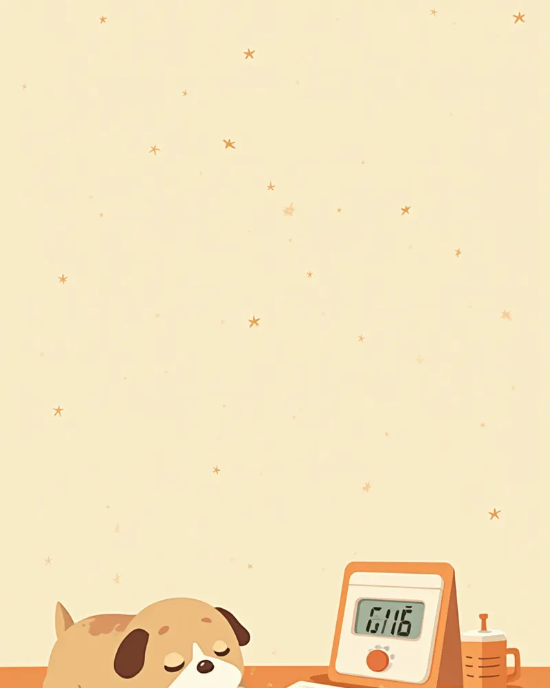 체온 기록 노트와 반려동물