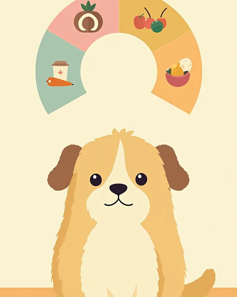 수제사료 영양 균형 비율 인포그래픽