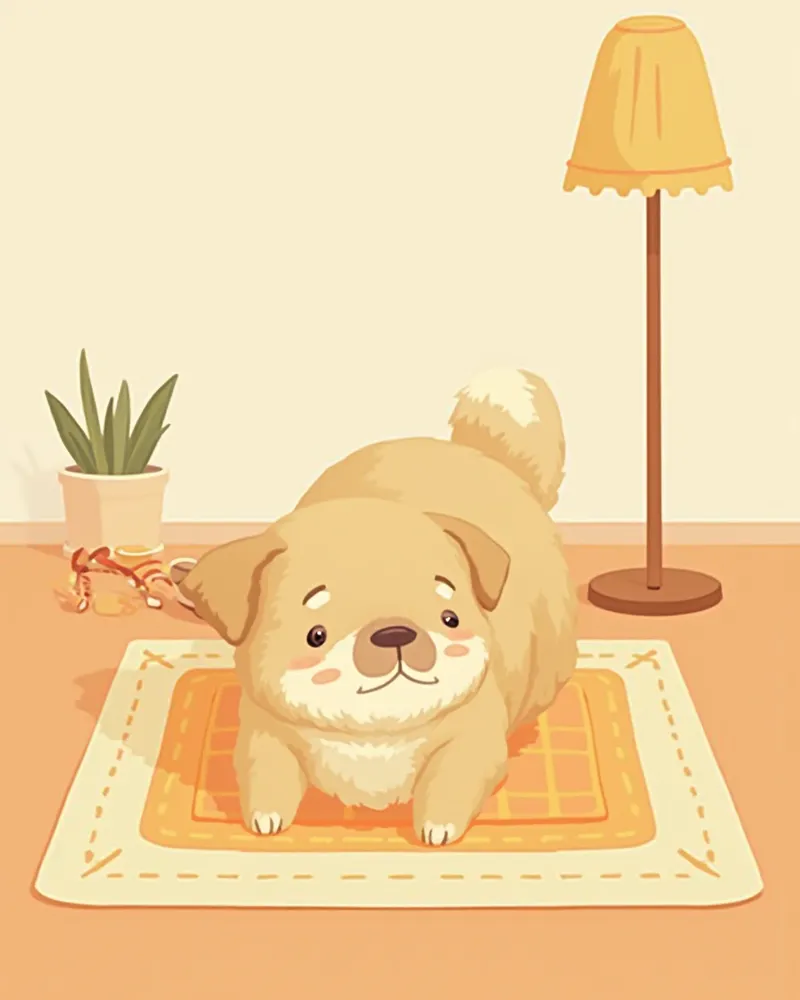 노령 반려동물을 위해 준비된 아늑한 가정 호스피스 환경