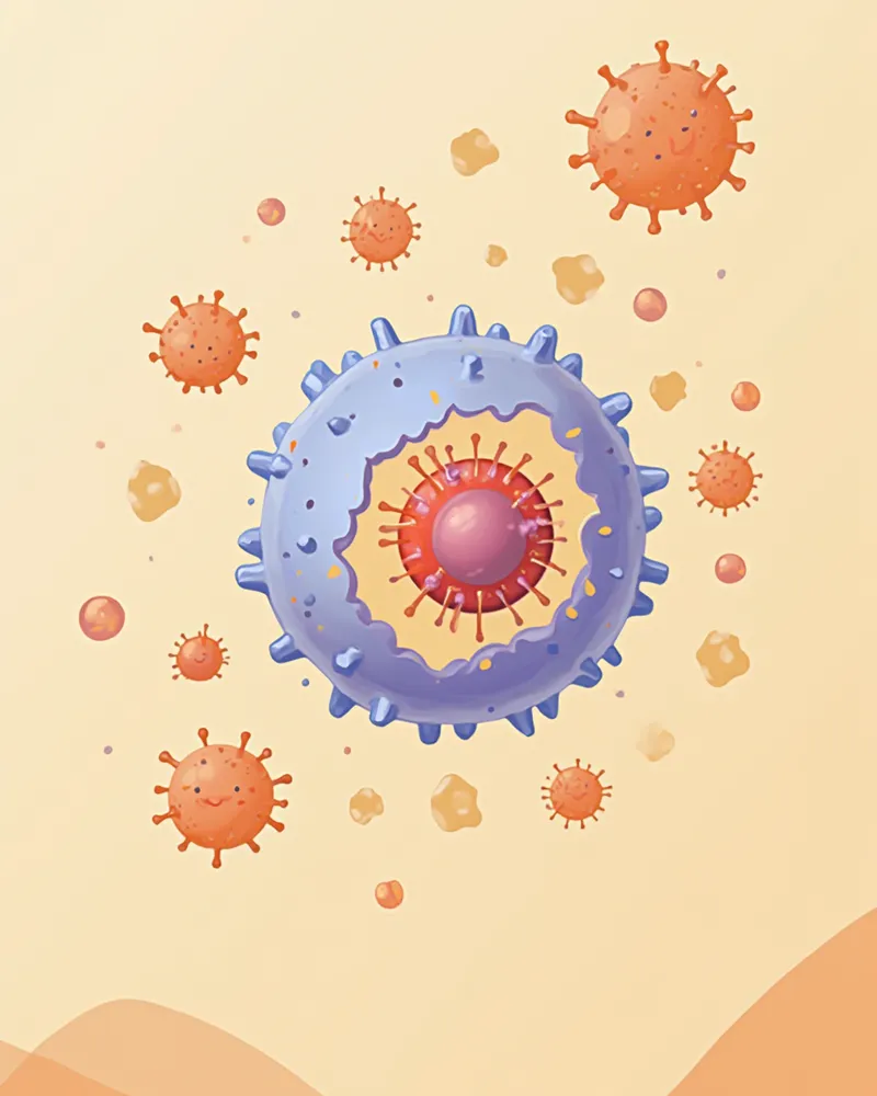 체크포인트 억제제가 T세포의 브레이크를 풀어 암세포를 공격하는 모습