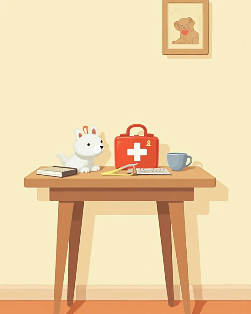 반려동물 곤충 물림 구급 키트 구성 이미지