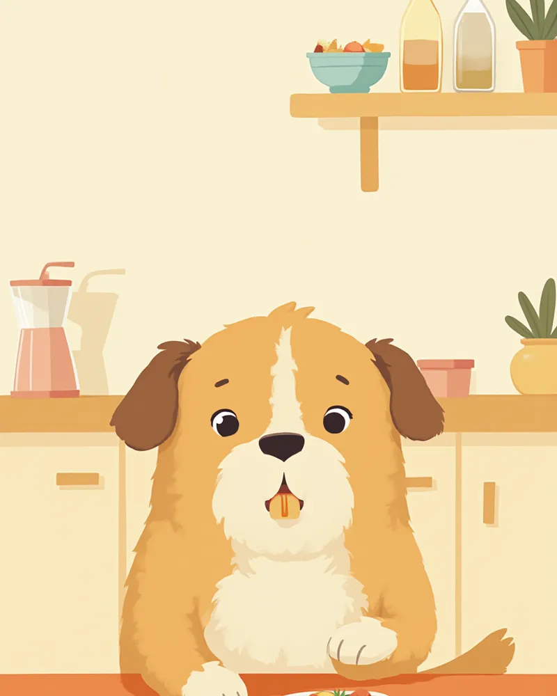 소량씩 자주 식사하는 시니어 강아지