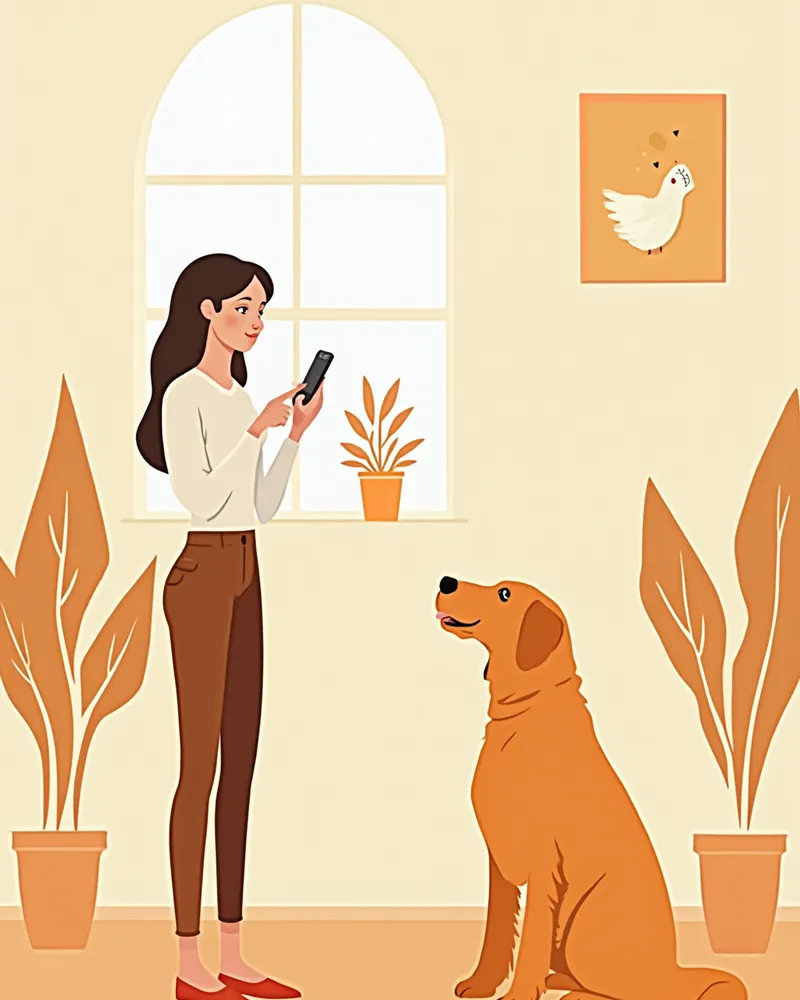 보험사 견적을 비교 중인 보호자의 손