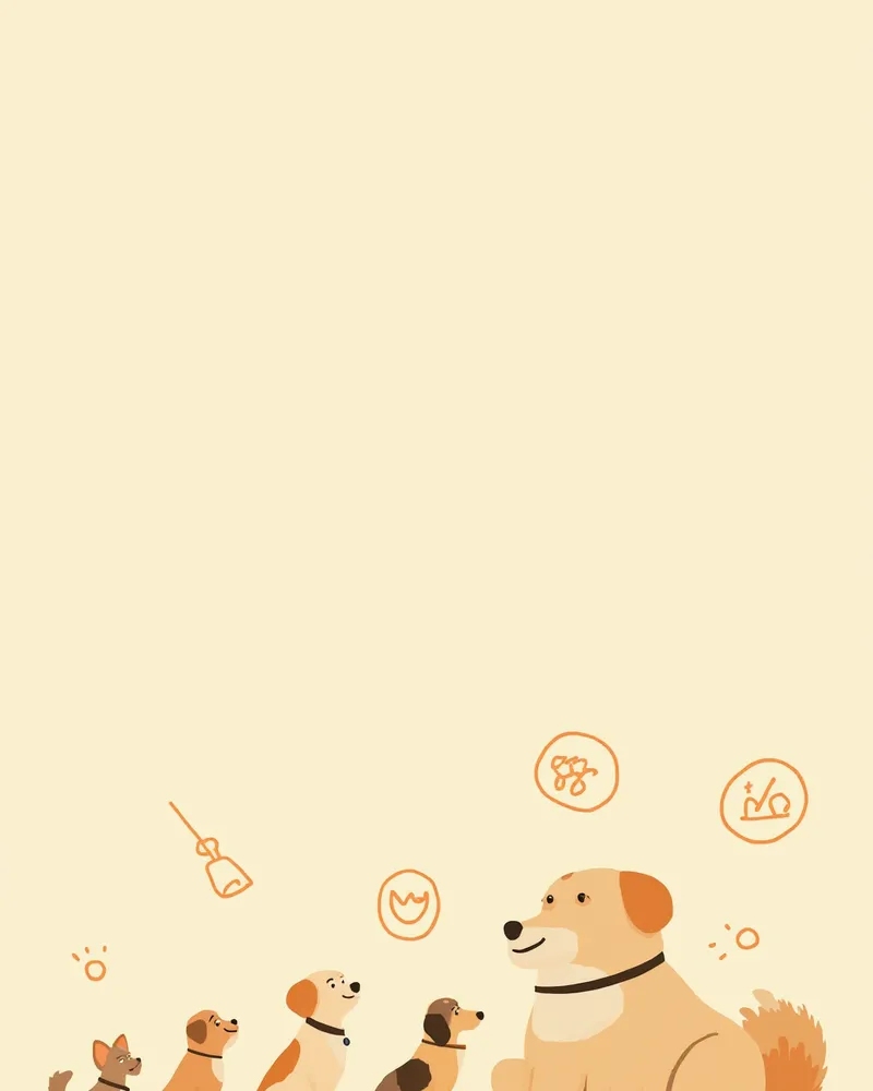 강아지의 연령별 성장 과정을 보여주는 장면