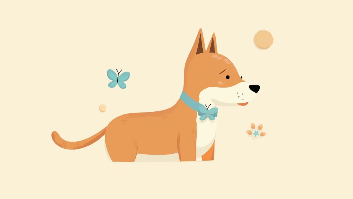 강아지와 고양이 목 부위 갑상선 위치를 보여주는 해부학 일러스트