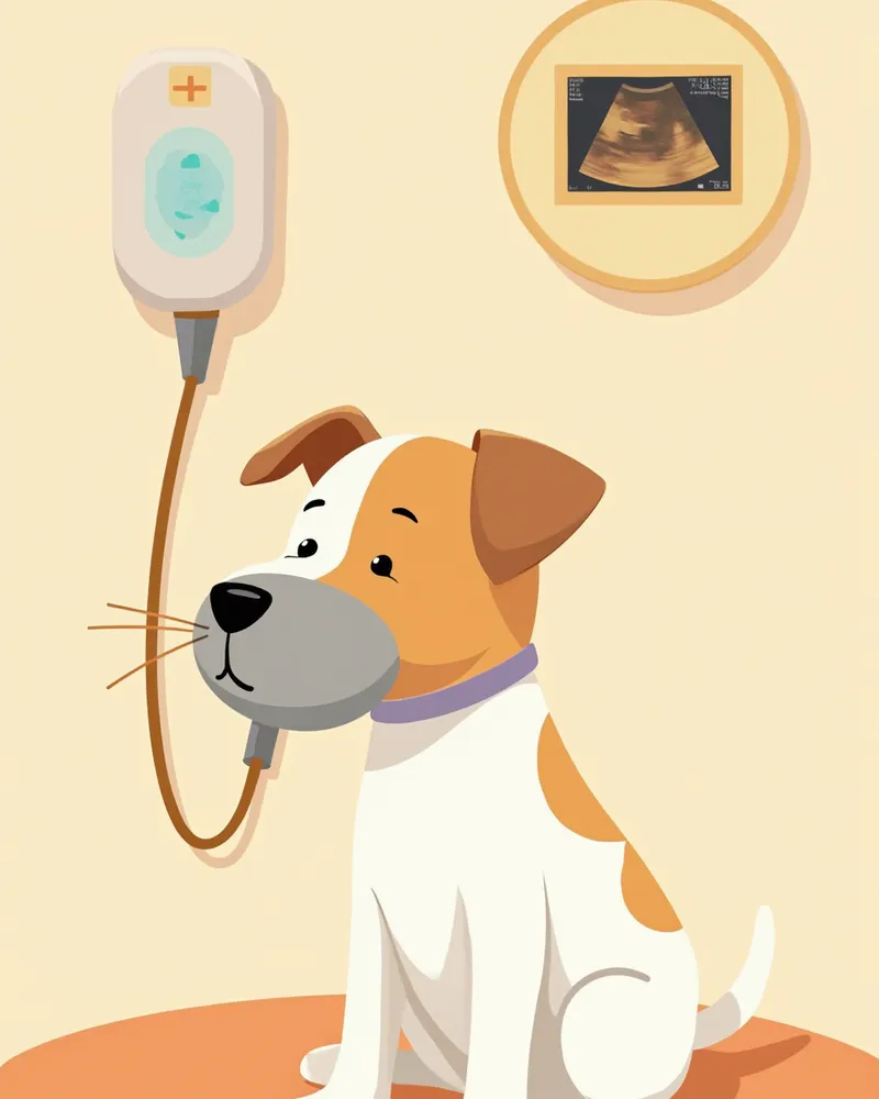 노령기 정밀검진을 받는 잭러셀