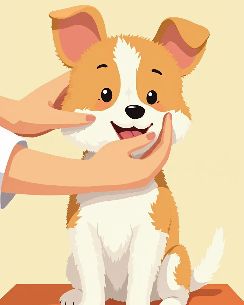 러프 코트 잭러셀의 핸드 스트리핑 작업 모습