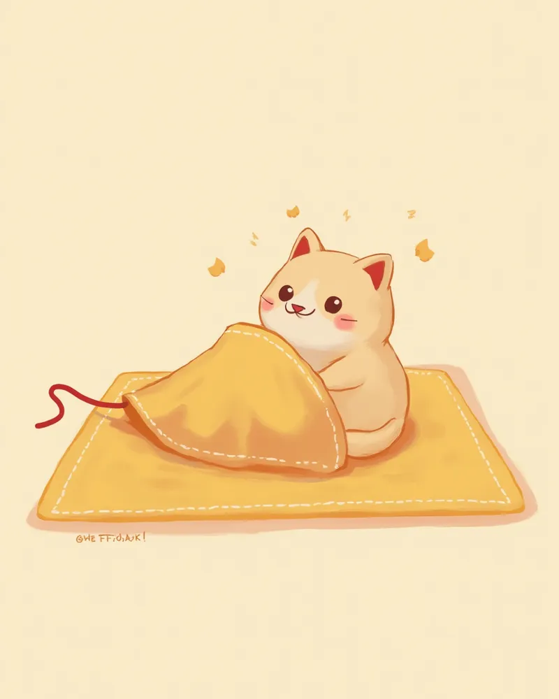 수건으로 감싼 자묘를 따뜻하게 보온하는 모습