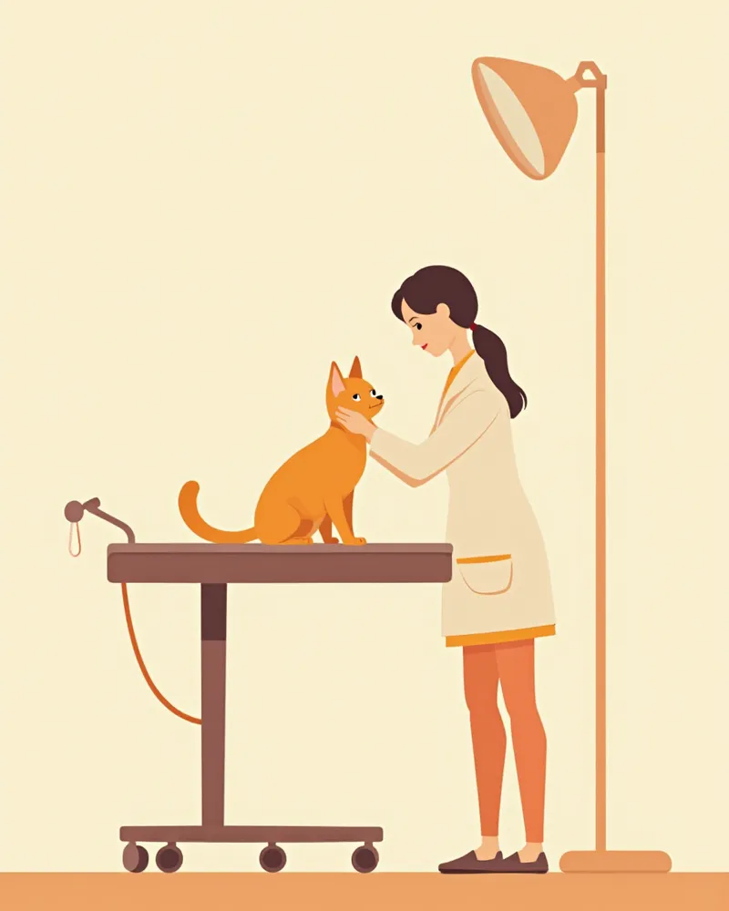 중성화 상담을 받는 7개월 자묘