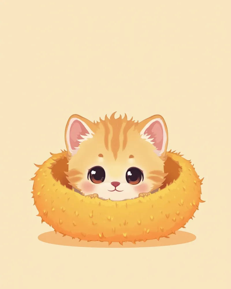 둥지에서 눈을 뜨기 시작한 자묘