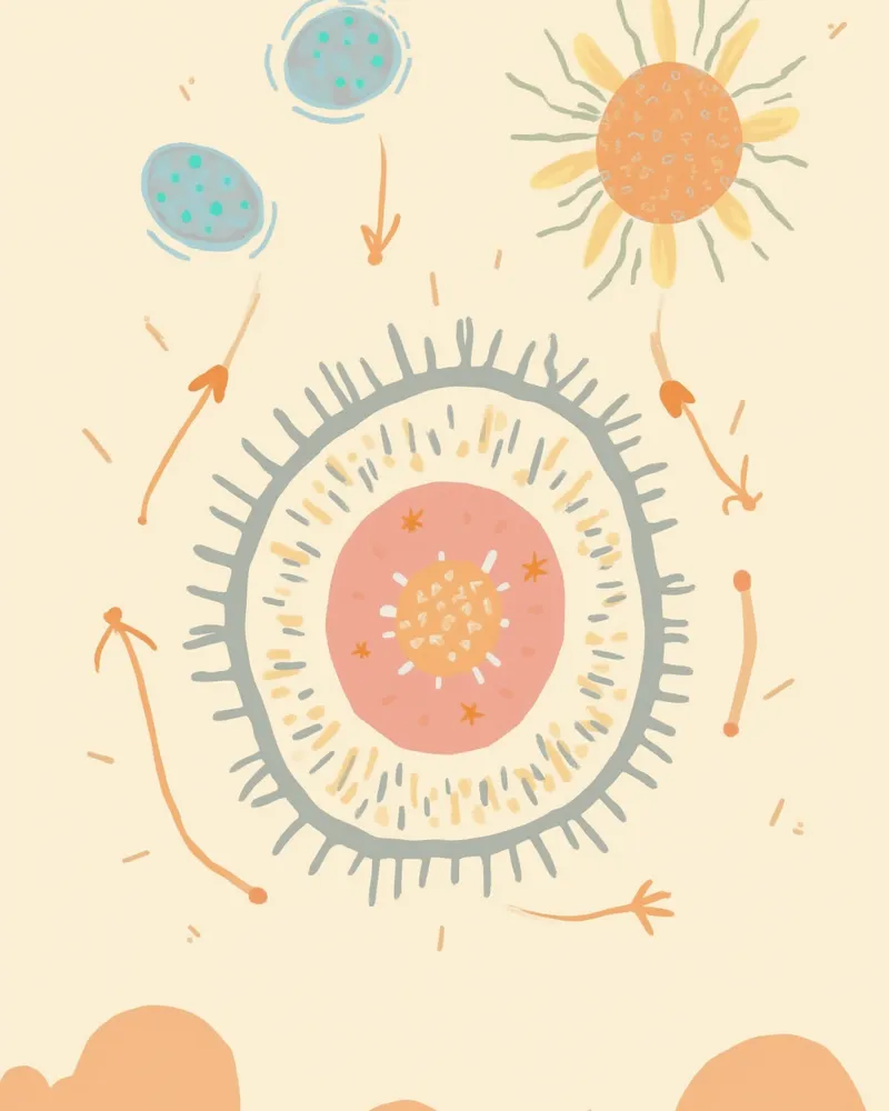 락토페린이 세균 세포벽과 철 분자에 작용하는 원리 일러스트