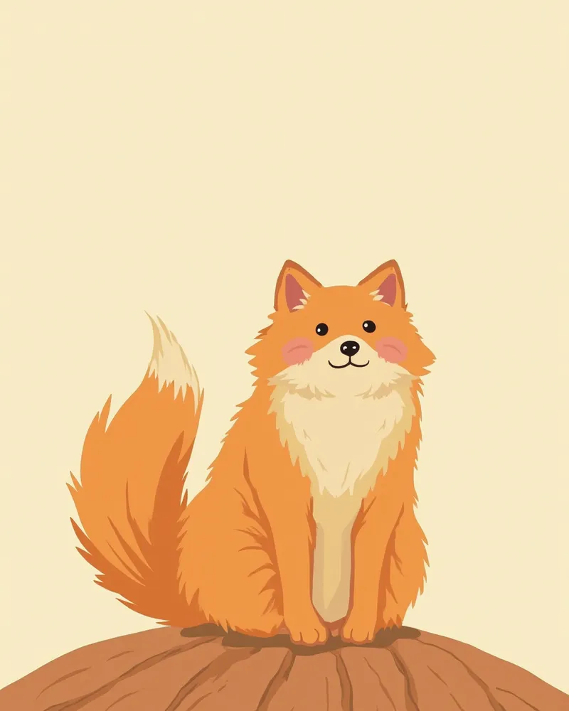 풍성한 이중모를 가진 노르웨이 숲 고양이