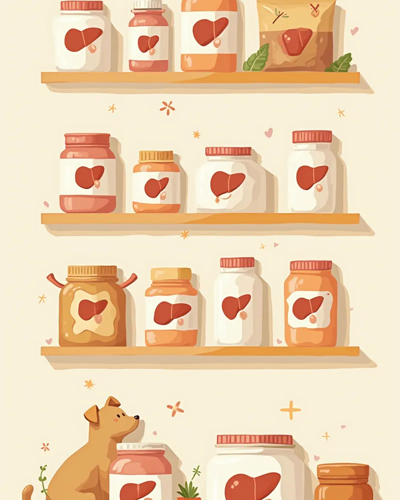 목적별로 정리된 반려동물 간 영양제 제품들