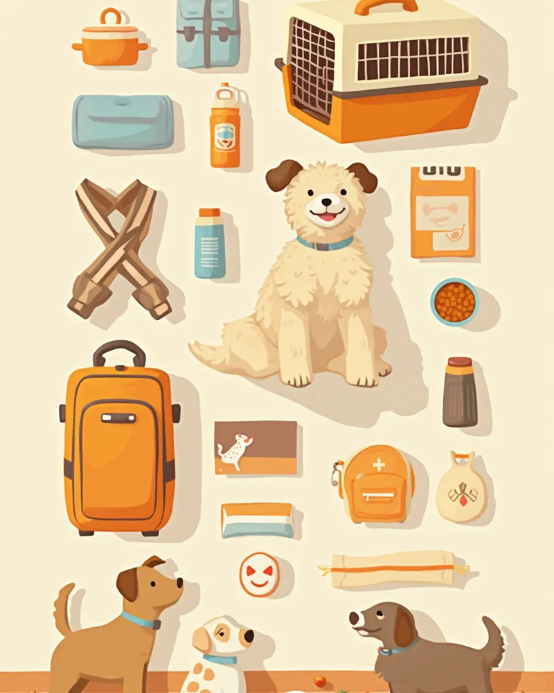 장거리 차량 이동을 위한 반려동물 준비물