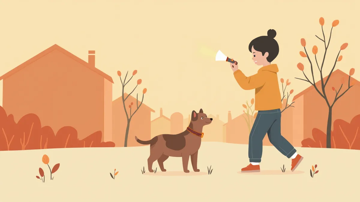 분실 직후 골든타임 안에 강아지를 찾고 있는 보호자