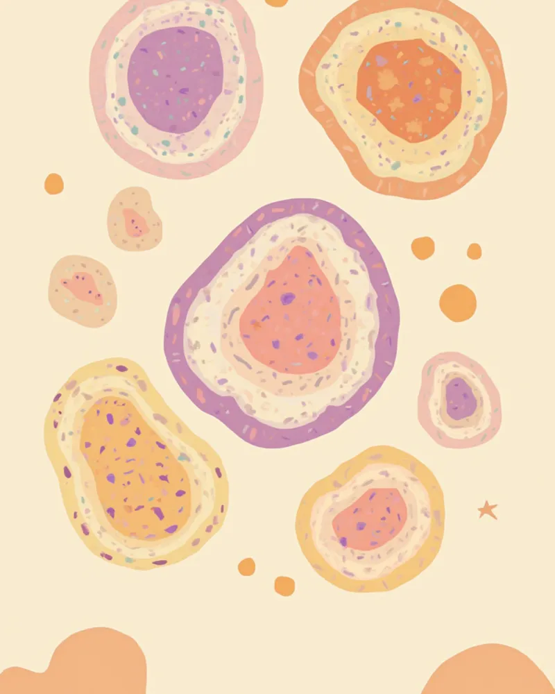 림프절 세포 검사 현미경 이미지