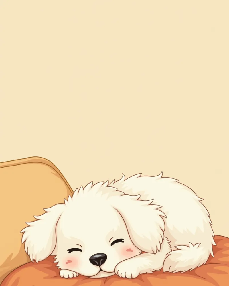 집에서 쉬고 있는 말티즈
