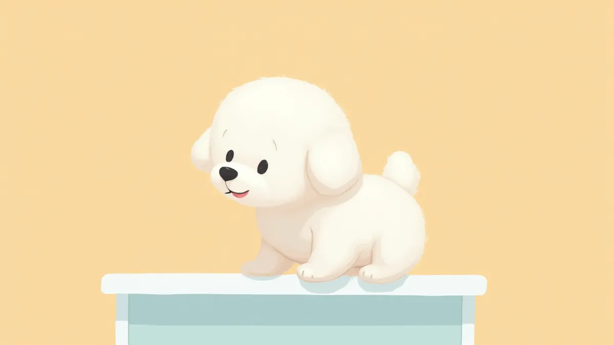 수의사 검진을 받는 말티푸