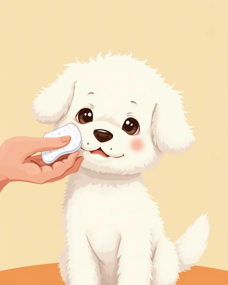 말티푸 눈 주변 털 관리