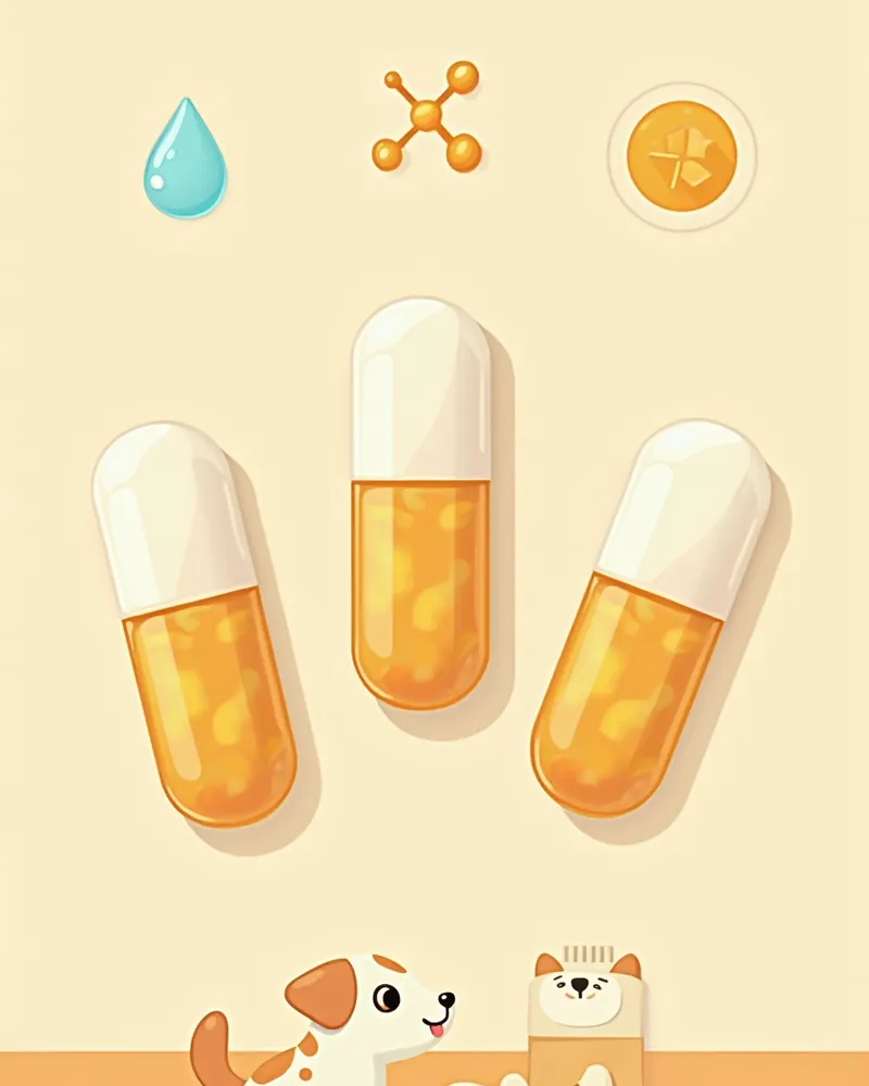 글루코사민, 콘드로이틴, 엠에스엠 3종 복합 시너지 일러스트