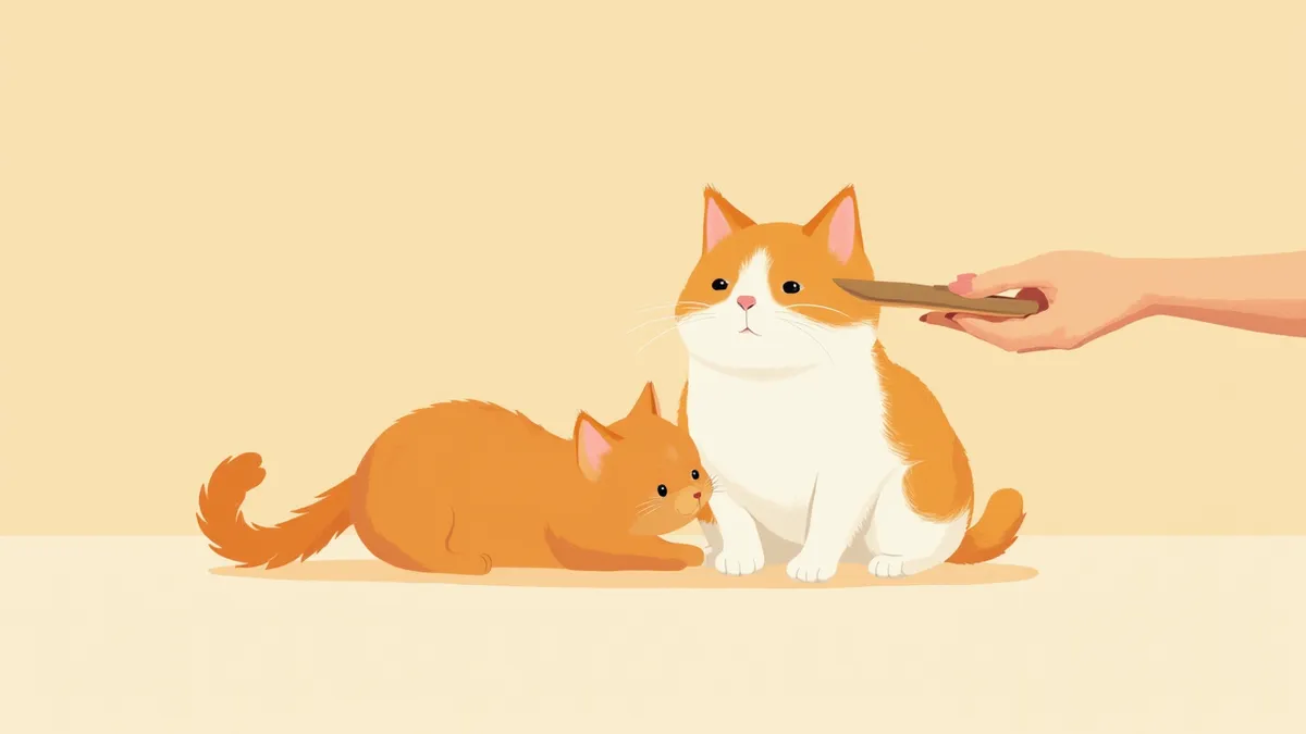 단모와 장모 먼치킨이 빗질 받는 모습