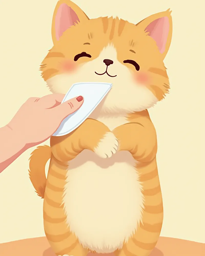 먼치킨의 짧은 다리와 발바닥을 닦아주는 모습