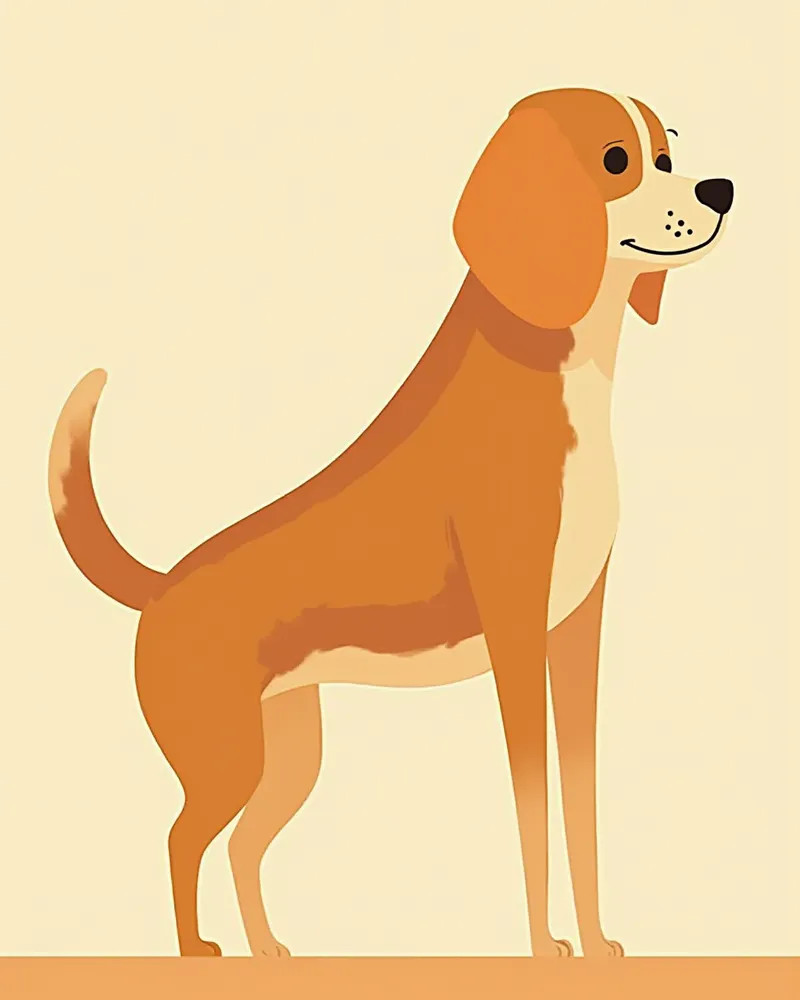 건강한 피부와 윤기 있는 털을 가진 강아지 사진