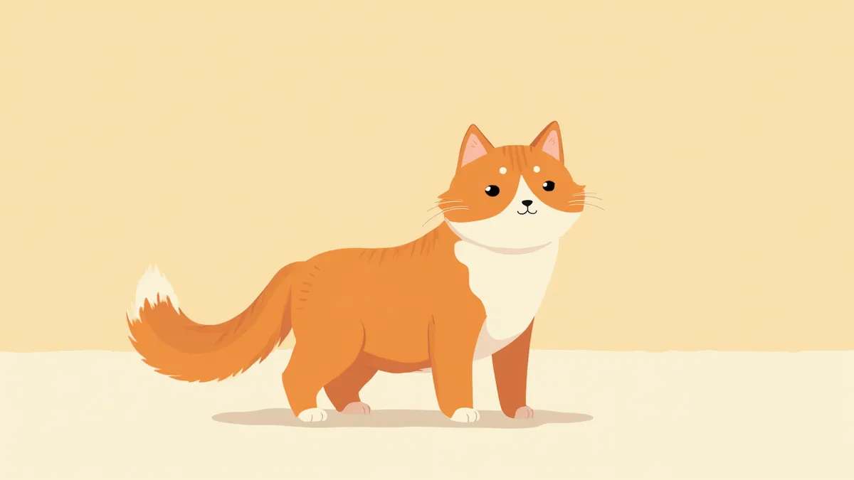 노르웨이숲 고양이의 전신 모습