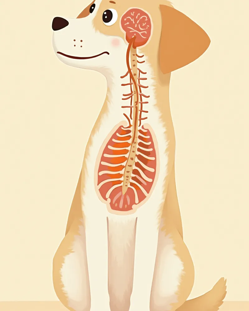 중추신경계에서 통증 신호가 차단되는 원리 일러스트