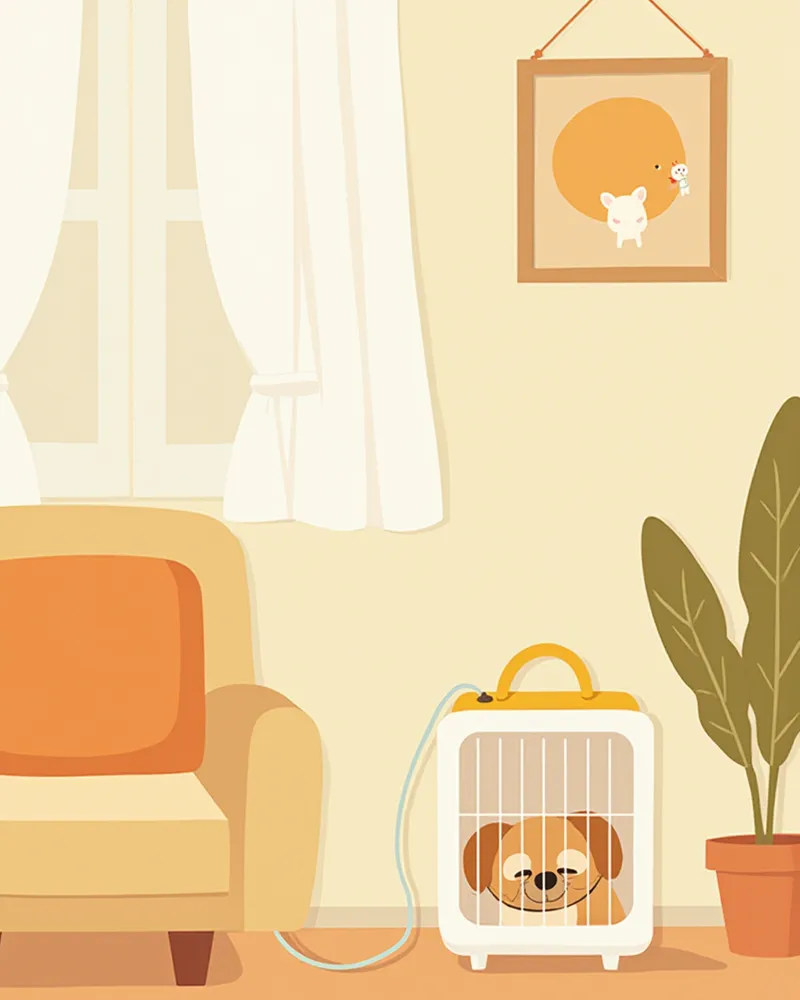 가정용 산소 농축기와 케이지