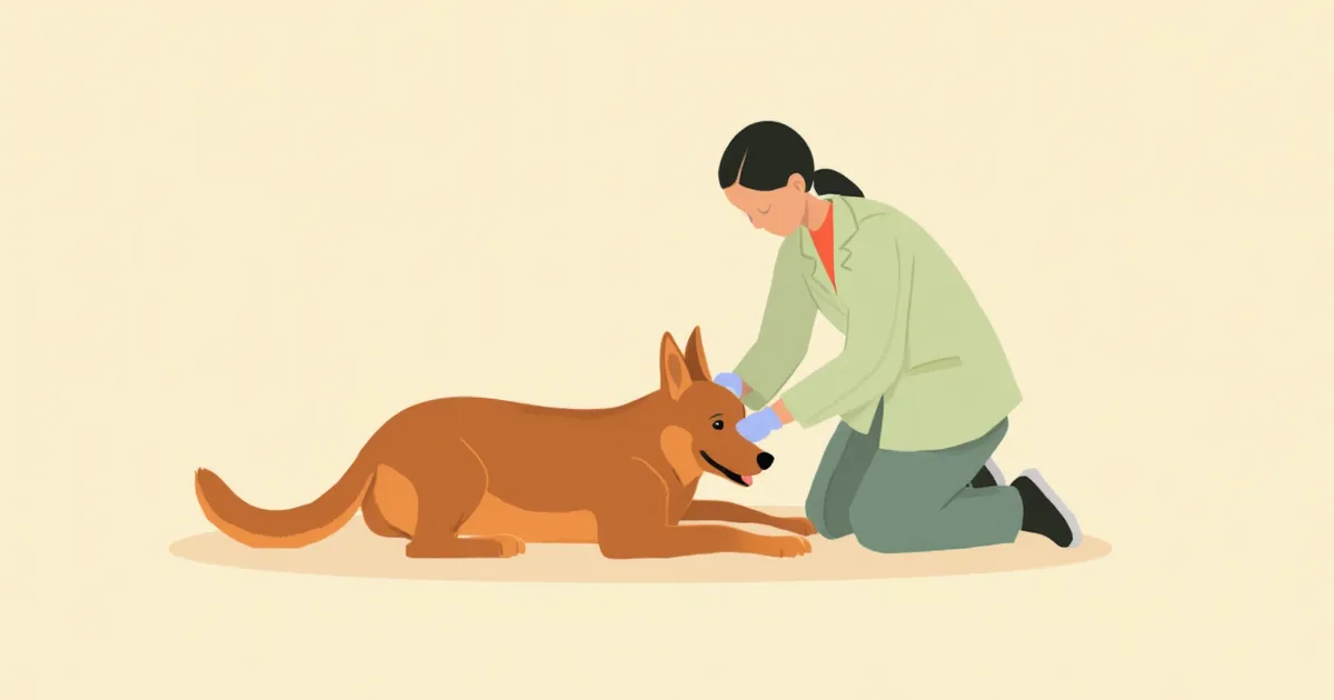 강아지 항문 주위 누공(독일 셰퍼드)