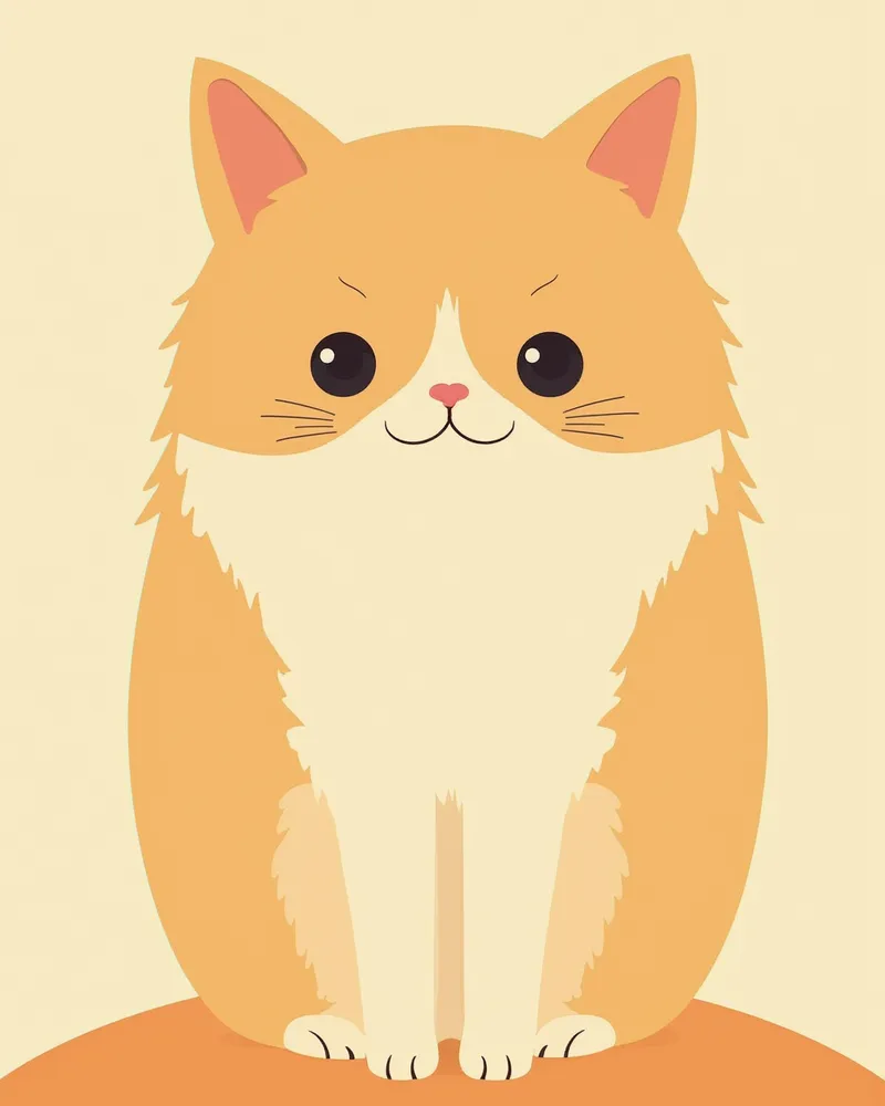 납작한 얼굴과 큰 눈이 특징인 페르시안 고양이의 클로즈업