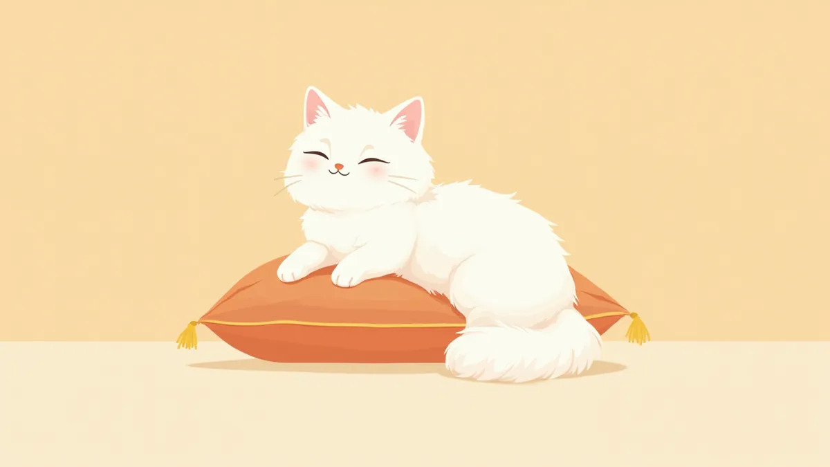 페르시안 고양이 전신 사진