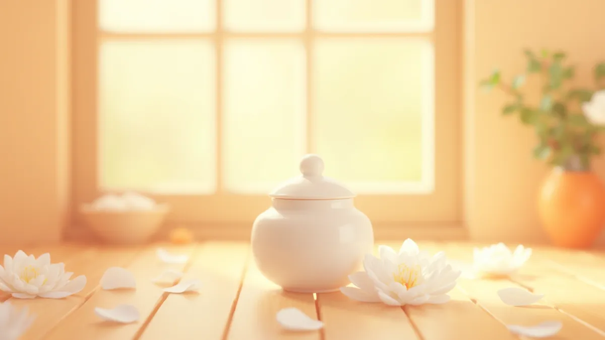 반려동물 화장 후 유골함이 놓인 추모 공간