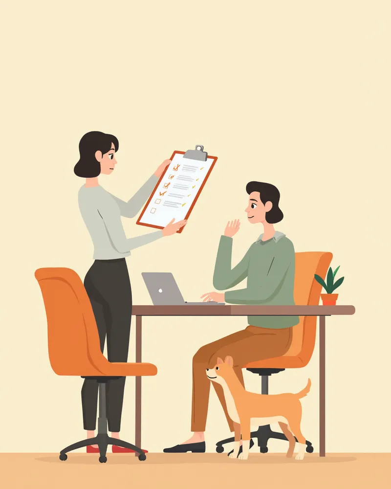 펫시터 체크리스트 확인