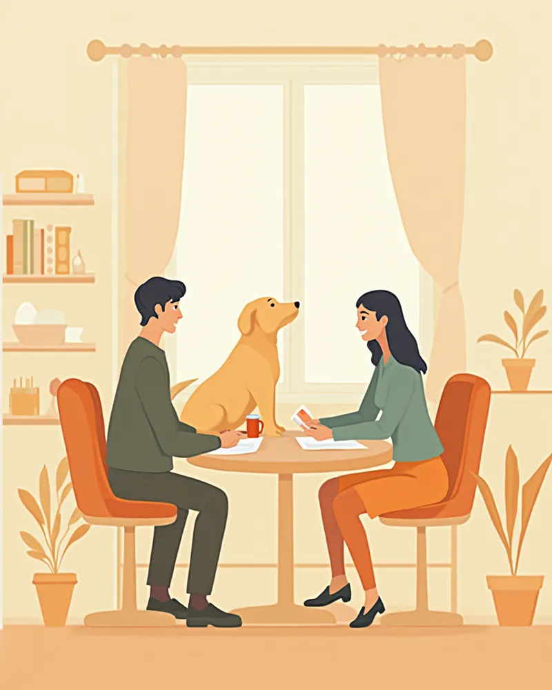 펫시터 사전 미팅 장면