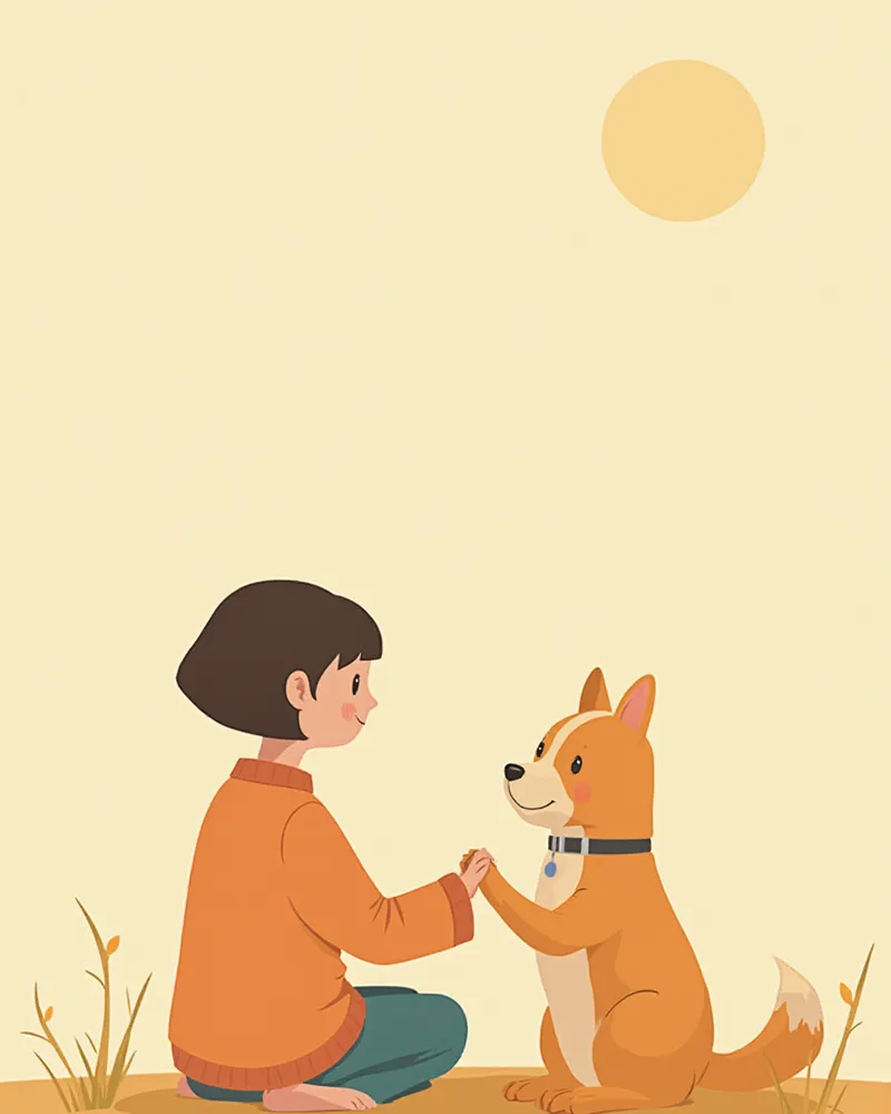 산책 후 보호자가 강아지 발을 꼼꼼히 점검하는 모습