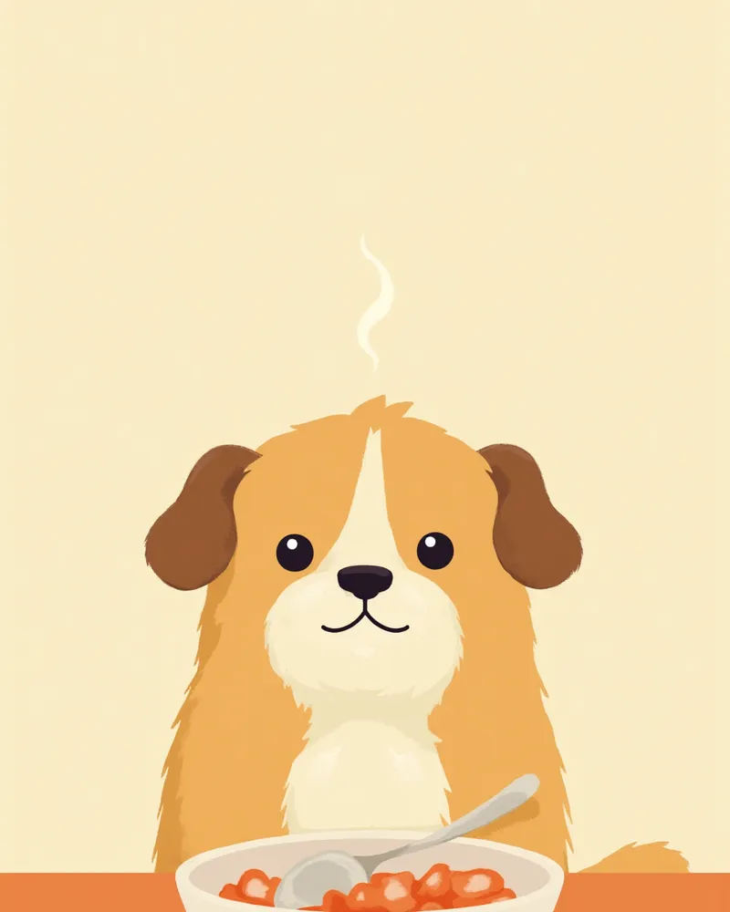 스케일링 후 부드러운 습식 사료를 준비한 모습