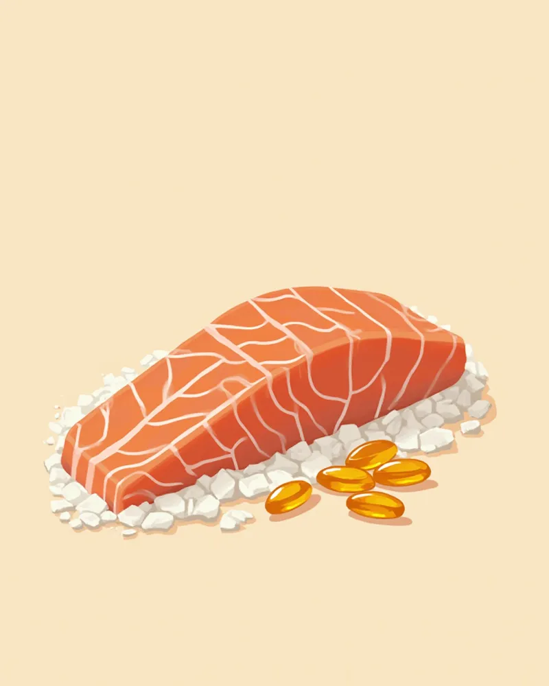 오메가3가 풍부한 신선한 연어 필렛