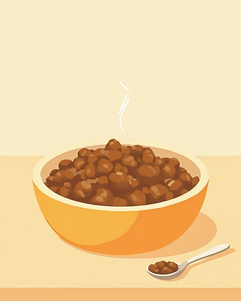 습식 사료에 차전자피를 섞은 모습