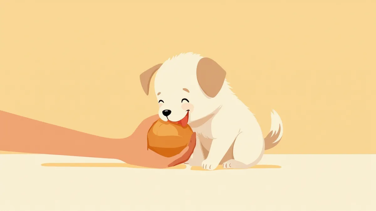 훈련 중인 보호자와 입질하는 퍼피