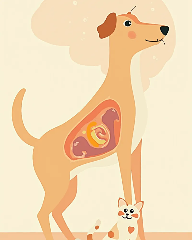 강아지와 고양이의 주요 방사선치료 적응증 부위 해부 일러스트