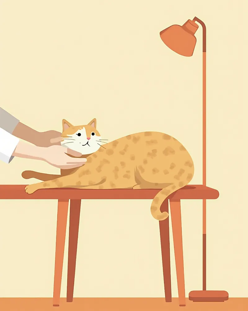 의식을 잃은 고양이의 잇몸색과 동공 반응을 확인하는 모습