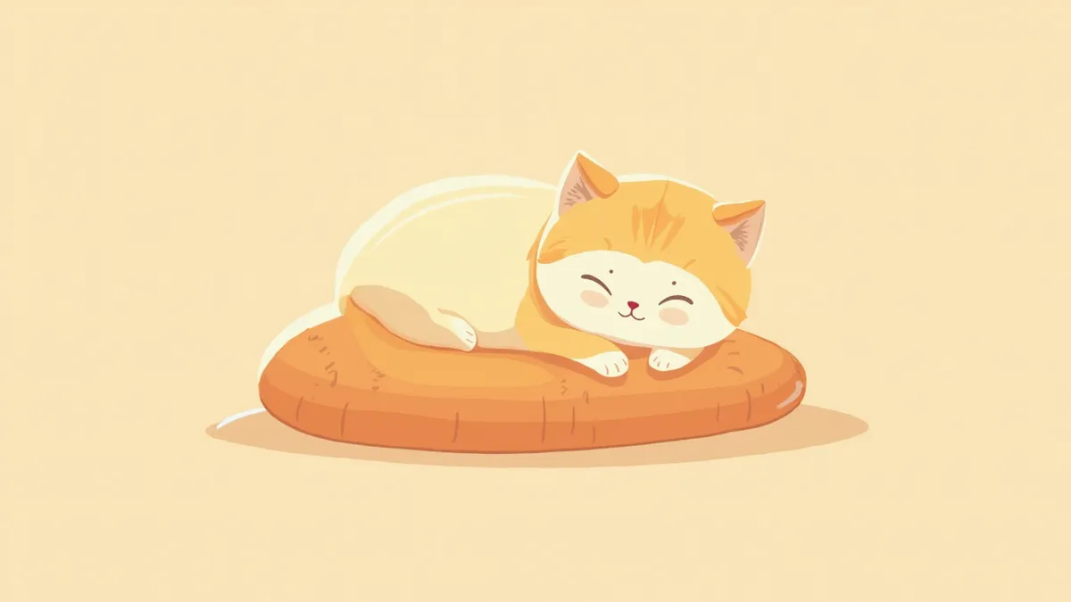 쿠션 위에 편안하게 앉아 있는 스코티시폴드