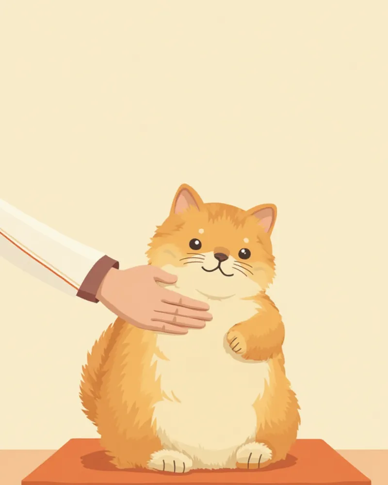 관절에 무리 없게 안정적인 자세로 안긴 스코티시폴드